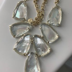 Kendra Scott Harlow Statement Necklace Gold Pearl